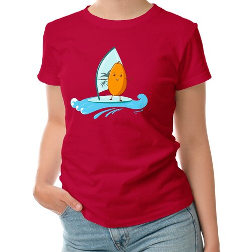 фото Футболка roly, размер l, красный