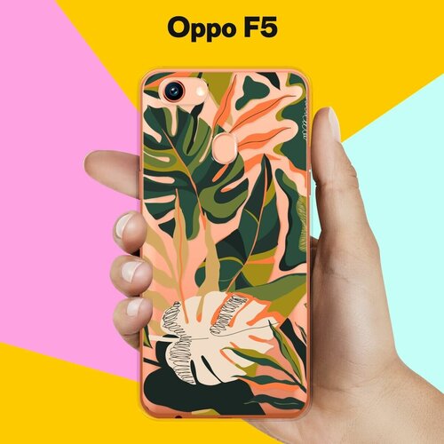 Силиконовый чехол на Oppo F5 Растения / для Оппо Ф5 силиконовый чехол на oppo f5 гепард для оппо ф5