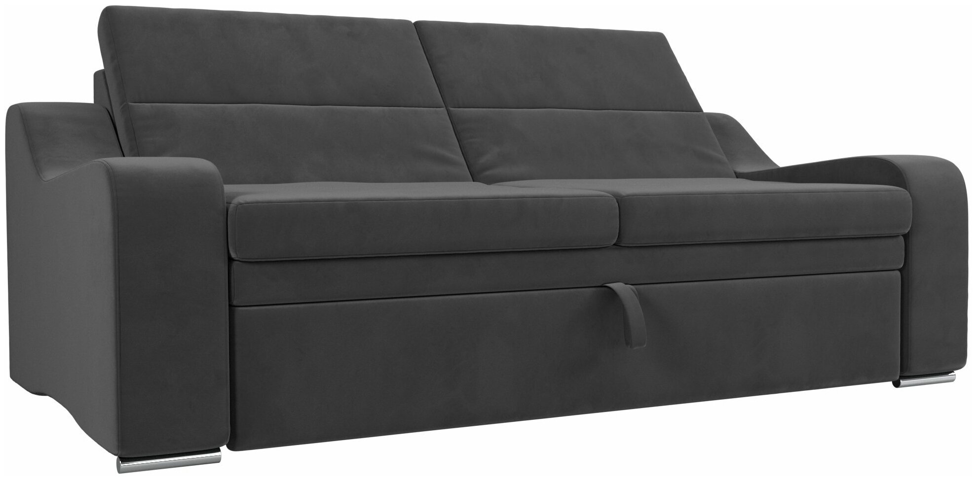 Прямой диван Медиус, Велюр, Модель 107053