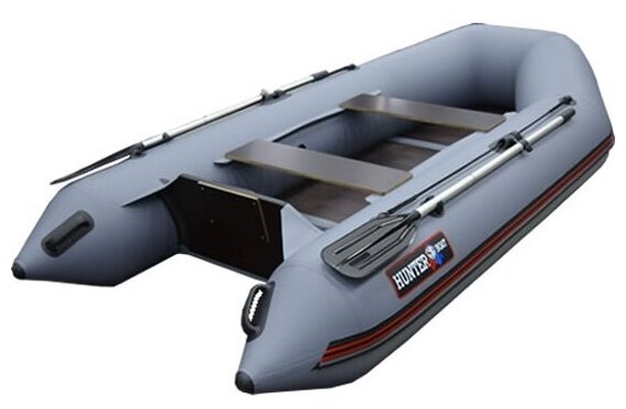 Лодка ПВХ Hunterboat Хантер 290 Л, серый