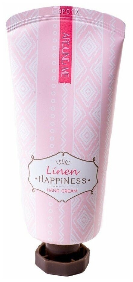 Крем для рук с экстрактом льна Welcos Around Me Happniness Hand Cream Linen 60g