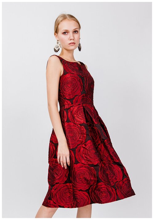 Платье Мадам Т, размер 54, красный