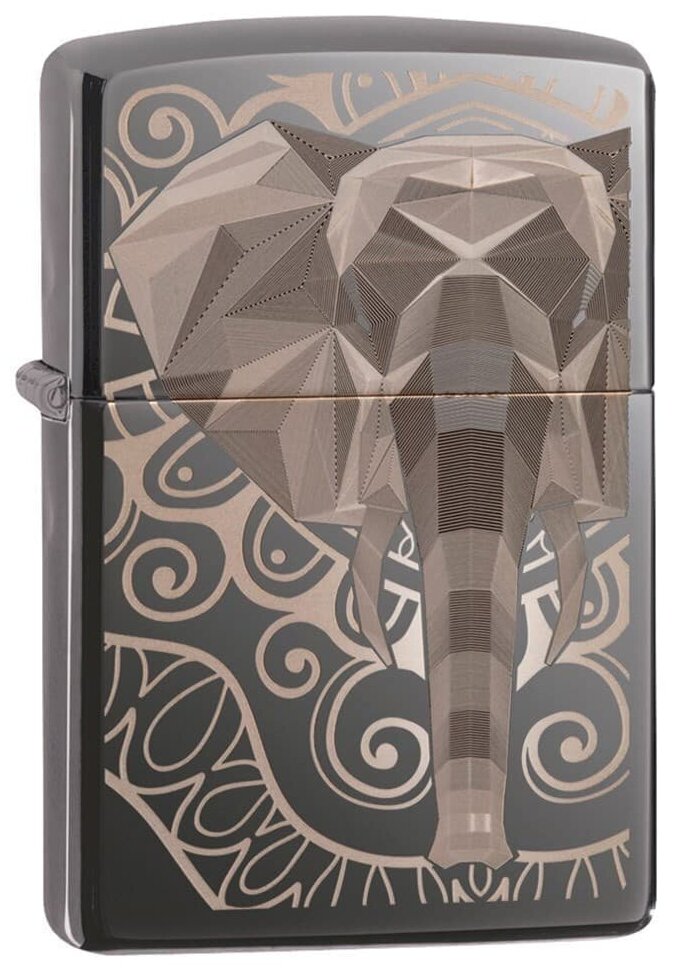 Зажигалка ZIPPO 49074 Elephant Fancy Fill Design - фотография № 1