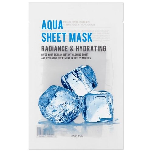 Eunyul Маска тканевая с гиалуроновой кислотой - Purity aqua sheet mask, 22мл