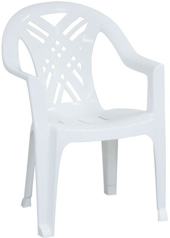Кресло пластиковое SPG_ №6 Престиж-2, белое
