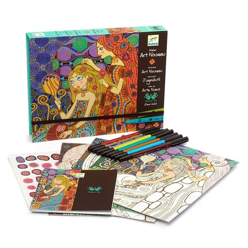 DJECO Раскраска-аппликация Новое искусство 4 шт 3290₽