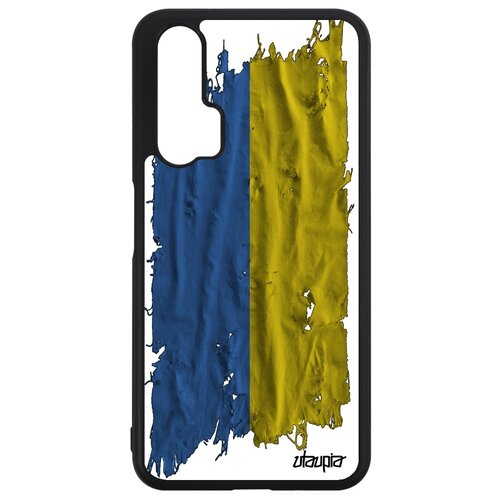 фото Чехол на мобильный nova 5t, "флаг украины на ткани" страна патриот utaupia