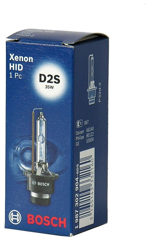 Лампа d2s pure light standard 35 w p32d 2 Bosch 1987302904