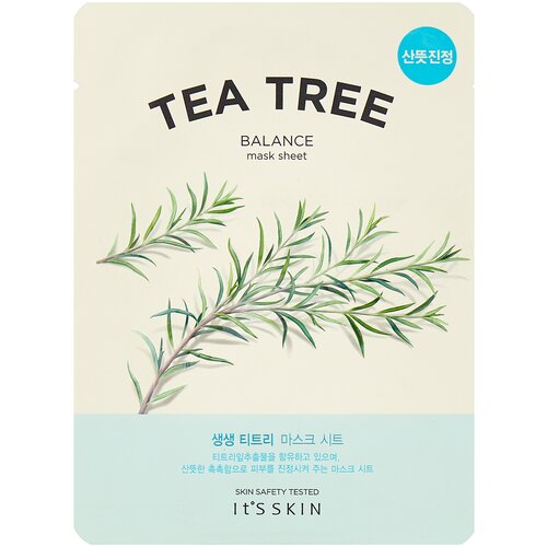 Its Skin The Fresh: Противовоспалительная тканевая маска с чайным деревом (Tea Tree Mask Sheet), 18 гр