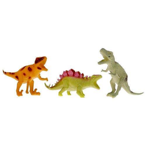 Игрушка-тянучка Играем вместе Рассказы о животных Динозавры D836-4, 3 шт.