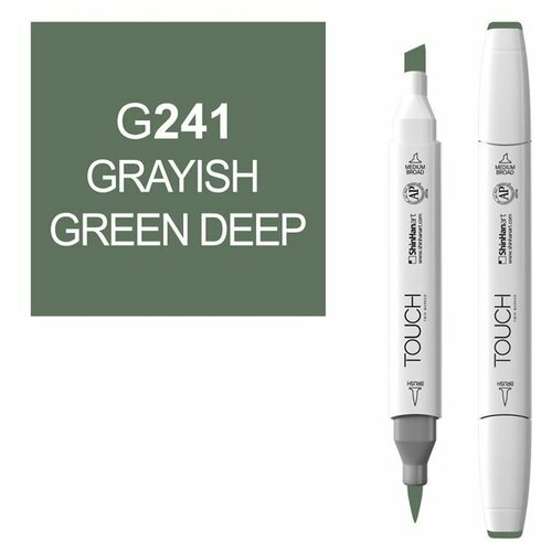 Маркер спиртовой BRUSH Touch Twin цв. G241 глубокий серо-синий