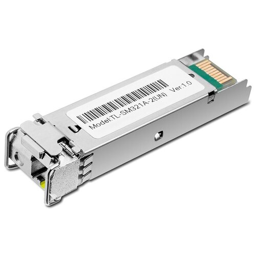 TP-Link SM321A-2 WDM SFP-трансивер, 1000Base-BX (Simplex LC), Tx: 1550нм, Rx: 1310нм, одномод, до 2км tp link sm321a wdm sfp трансивер 1000base bx simplex lc tx 1550нм rx 1310нм одномод до 20км