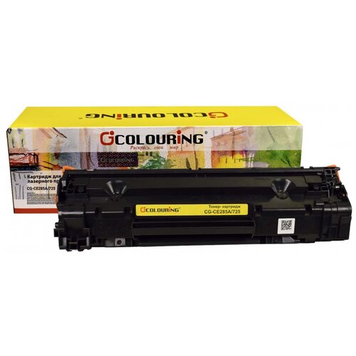 Картридж Colouring CG-CE285A/725, 1600 стр, черный картридж colouring cg ce285a 725 для hp lj pro p1100 p1102 p1102w m1130 m1132 1210 m1212nf m1212nfw m1217 mfp canon lbp6018 6000 1600стр