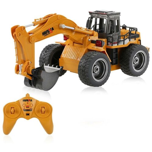 Радиоуправляемый Экскаватор HUI NA TOYS РУ масштаб 1:16 2.4G экскаватор huina 1530 1 18 35 см желтый черный