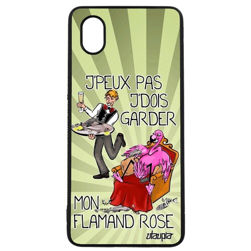 фото Чехол для смартфона galaxy a01, "не могу - у меня фламинго!" карикатура повод utaupia