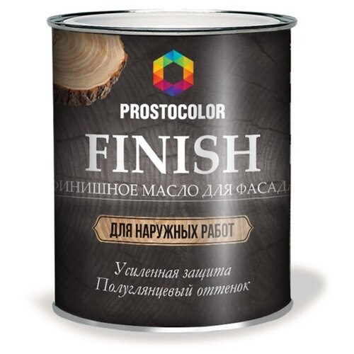масло prostocolor олифа льняная натуральная бесцветный 5 л Масло Prostocolor Finish, бесцветный, 5 л