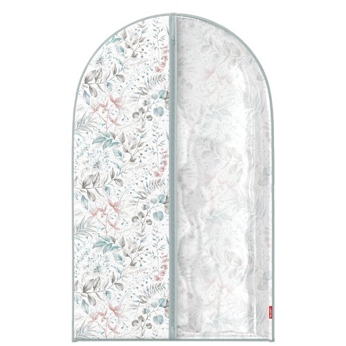 фото Чехол для одежды с прозрачной вставкой, малый, 60*100 см, valiant botanic