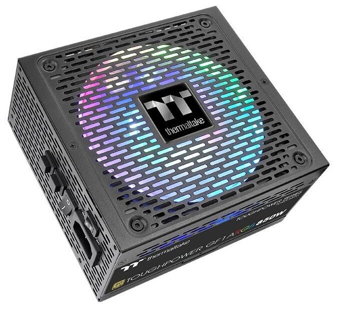 Блок питания Thermaltake ATX 850W Toughpower GF1 ARGB 80+ gold (20+4pin) APFC 140mm fan color LED 12xSATA Cab Manag RTL