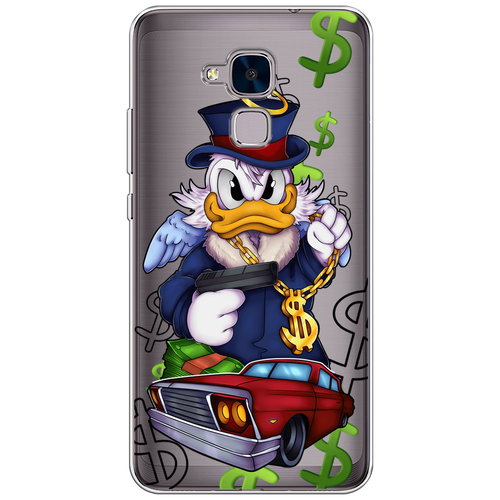 Силиконовый чехол на Honor 5C / Хонор 5С Scrooge McDuck with a Gold Chain, прозрачный силиконовый чехол на honor 100 хонор 100 scrooge mcduck with a gold chain прозрачный