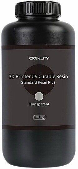 Фотополимер для 3D Creality Standard Resin PLUS LCD UV Resin Прозрачный, 1 л