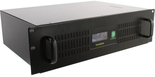 Источник бесперебойного питания Exegate EX293056RUS 1500VA/900W, LCD, AVR, 2*Schuko+4*C13, RJ45/11, USB, - фото №2