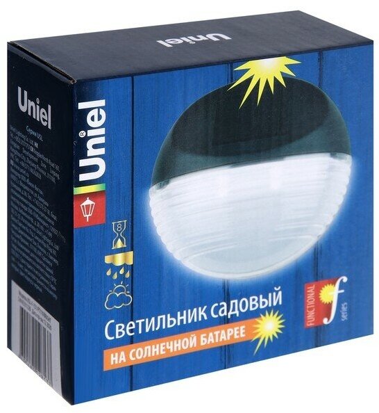 Uniel Садовый светильник Functional USL-F-151/PТ110 Bright светодиодный, 0.12 Вт, цвет арматуры: черный, цвет плафона бесцветный - фотография № 20