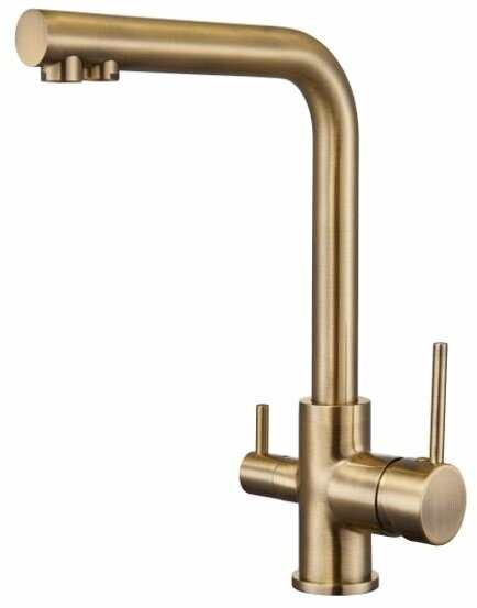 Смесители для кухни с подключением под фильтр Grocenberg GB40551BR бронза