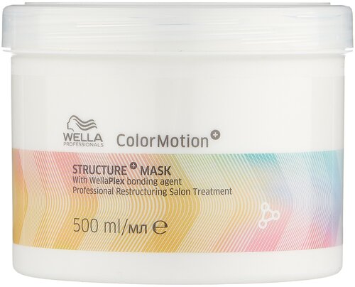 Wella Professionals Color Motion+ маска Structure+ для интенсивного восстановления окрашенных волос, 500 г, 500 мл, банка