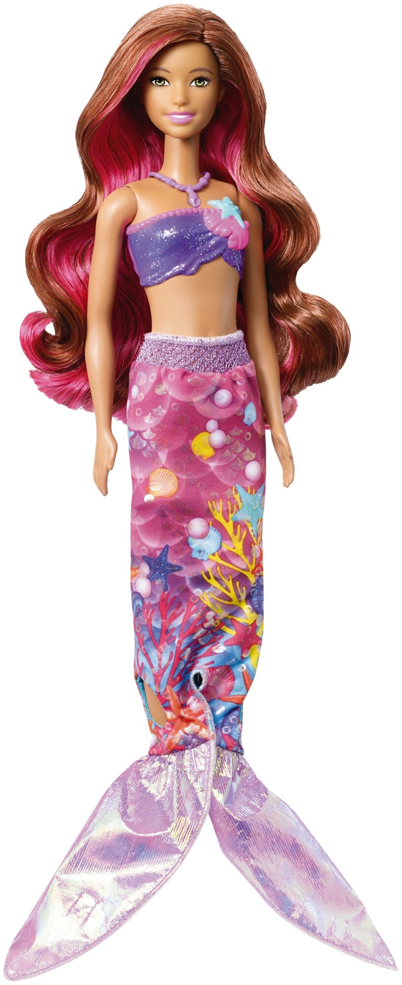 Кукла Barbie Морские приключения Русалка Волшебная трансформация, 29 см, FBD64