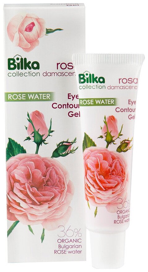 Bilka Гель для кожи вокруг глаз Rosa Damascena Eye Contour Gel, 25 мл