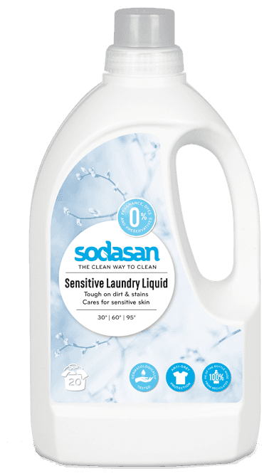 Органическое жидкое средство для стирки Sodasan Universal Sensitiv Bright&White,1,5 л - фото №1