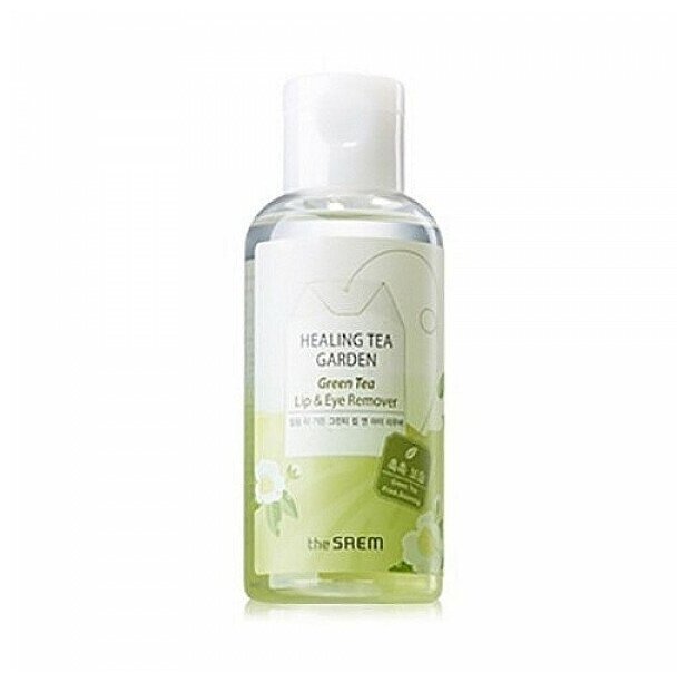 Средство для снятия макияжа с глаз и губ The Saem Healing Tea Garden Green Tea Lip&eye Remover, 150 мл