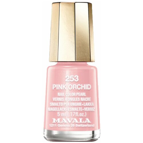 Mavala Лак для ногтей Nail Color Pearl, 5 мл, 253 Pink Orchid