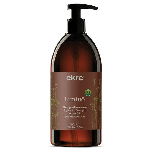 Шампунь для блеска волос с кератином и аргановым маслом Intensive Lumino Ekre, 500 мл