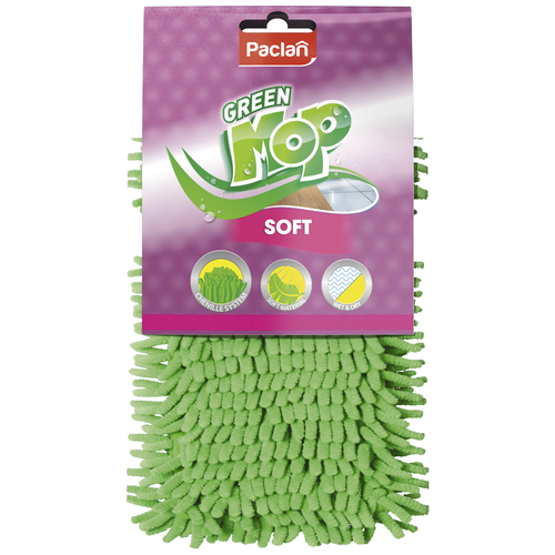 Paclan Green Mop Soft Насадка плоская шенилл для швабры