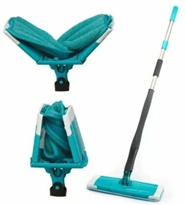 Швабра с отжимом Titan Twist Mop / Швабра с микрофиброй и системой отжима / для пола из микрофибры вращающаяся 360 градусов самоотжимающаяся для любых поверхностей