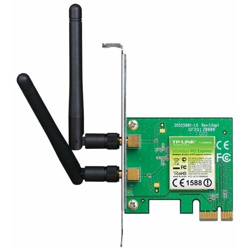 Адаптер беспроводной TP-Link Wireless N PCI Express Adapter 80211bgn 300Mbps 3420₽