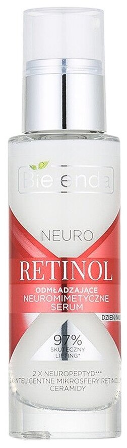 Bielenda Neuro Retinol Нейромиметическая омолаживающая сыворотка день/ночь для лица, 30 мл