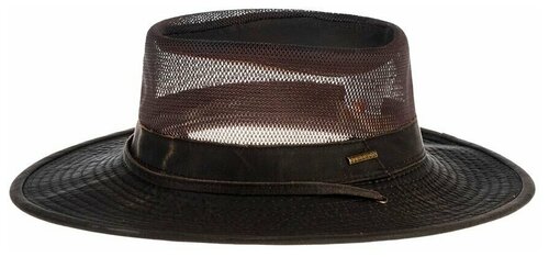 Шляпа ковбойская STETSON, хлопок, размер 59, серый, коричневый