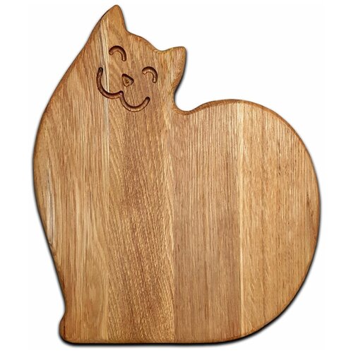 фото Доска сервировочная standard wood "кот малый" (светлая)
