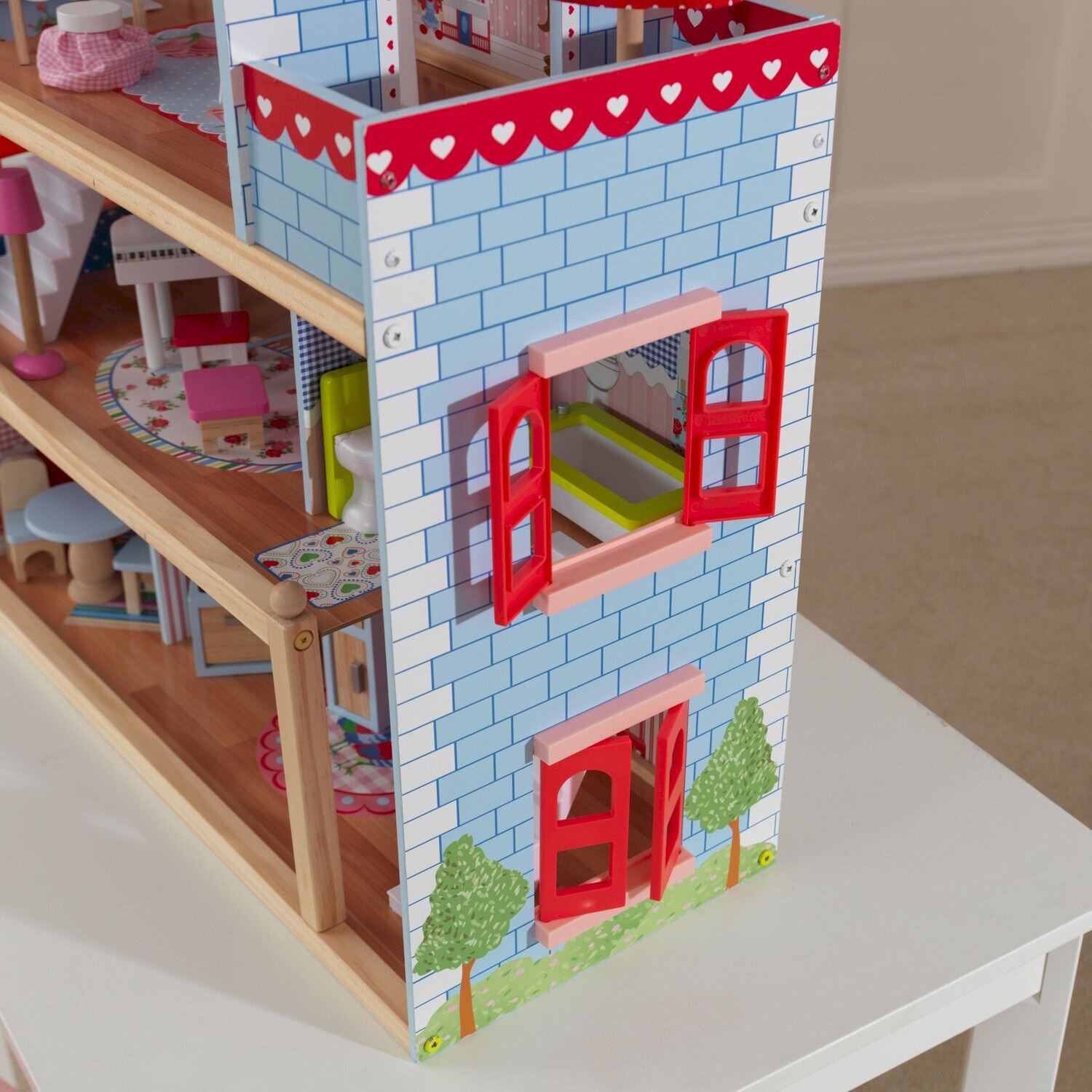 Кукольный домик KidKraft Открытый коттедж с мебелью - фото №10