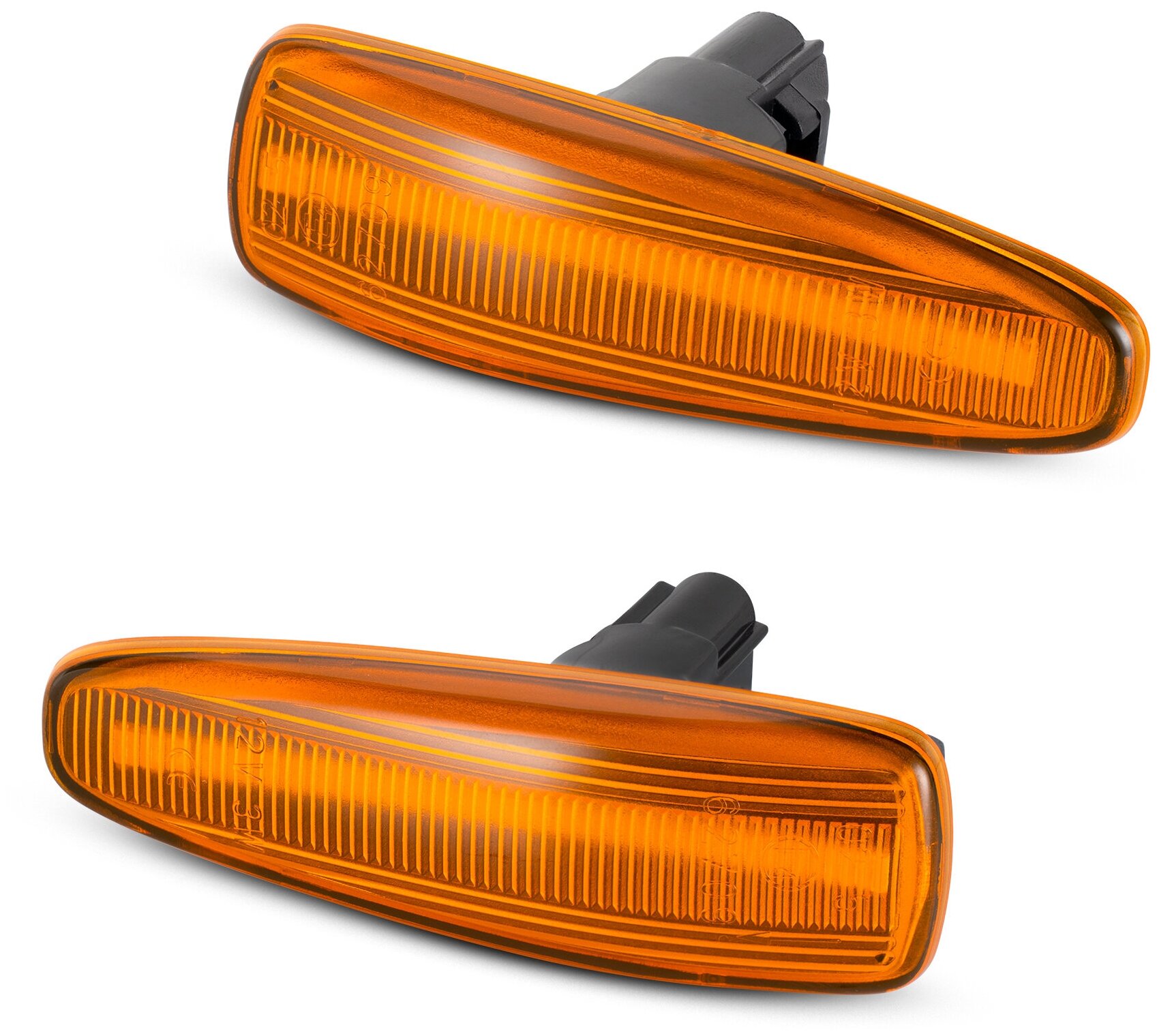 Повторители поворота LED для Mitsubishi Lancer, Outlander, Pajero, Montero динамические оранжевые 2шт