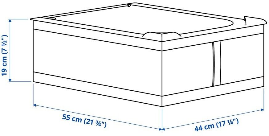 Органайзер для хранения IKEA SKUBB 44x55x19см фиолетовый - фотография № 3