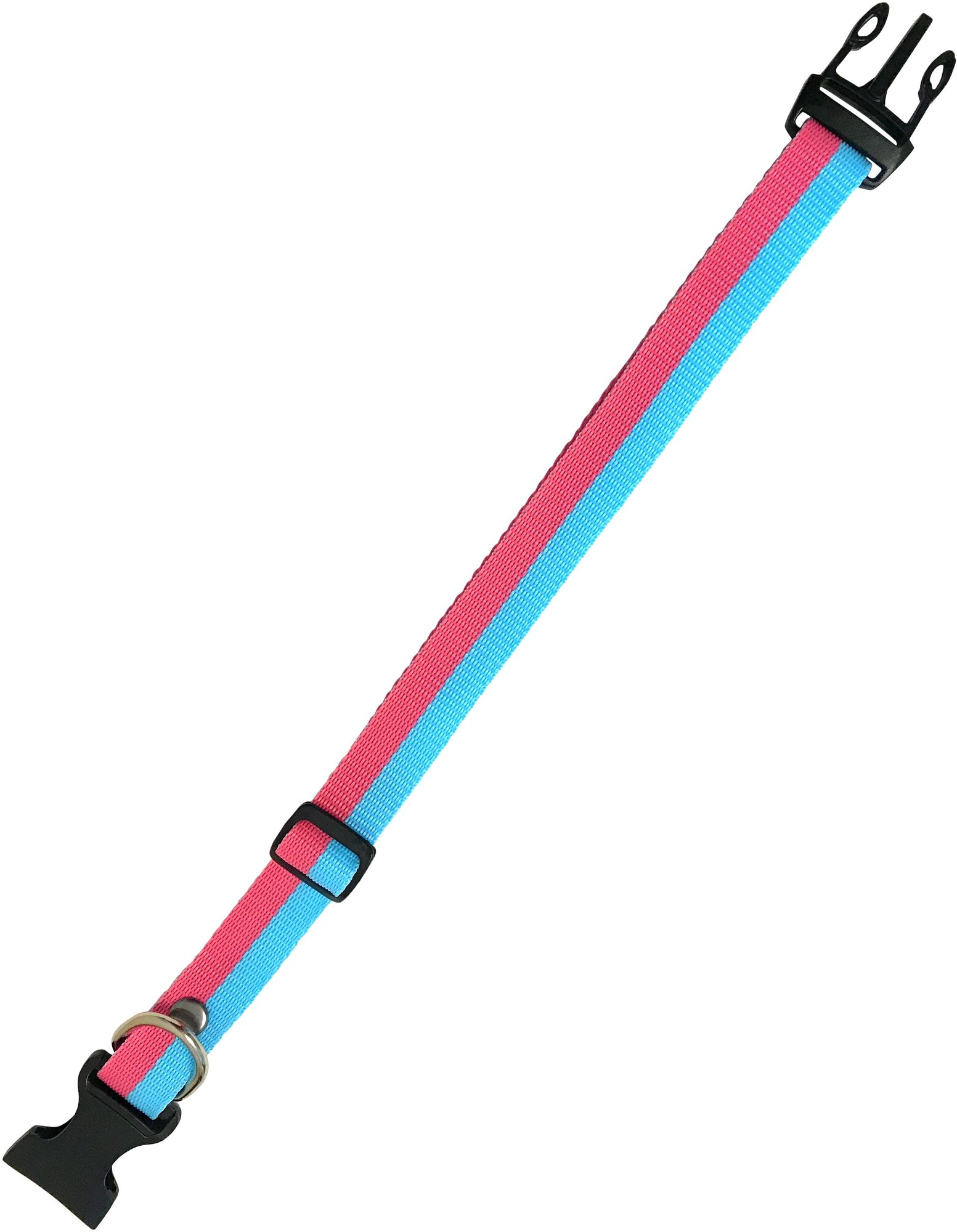 Ошейник для собак Petsare ширина 20 мм, обхват шеи 25-35 см, розово-голубой - фотография № 9