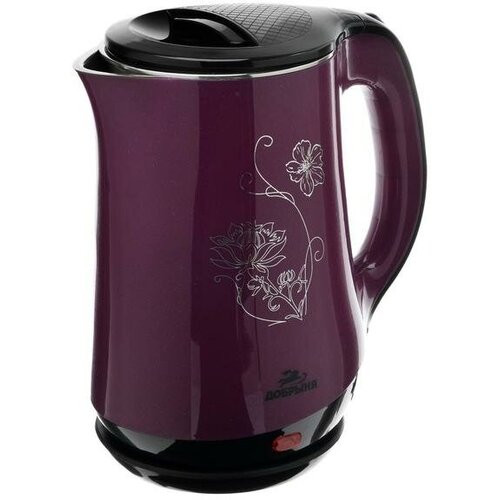 Чайник электрический Добрыня DO-1244 пластик колба металл 18 л 2000 Вт фиолетовый 205800₽