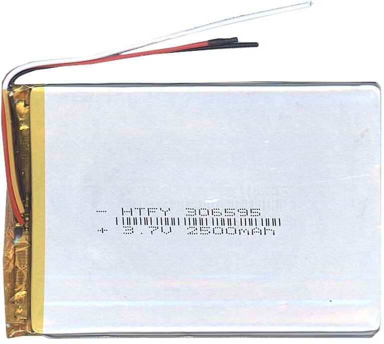 Аккумулятор Li-Pol (батарея) 3*65*95мм 3pin 3.7V/2500mAh