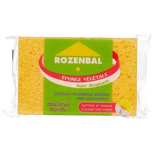 Губка натуральная 14х9см,ROZENBAL