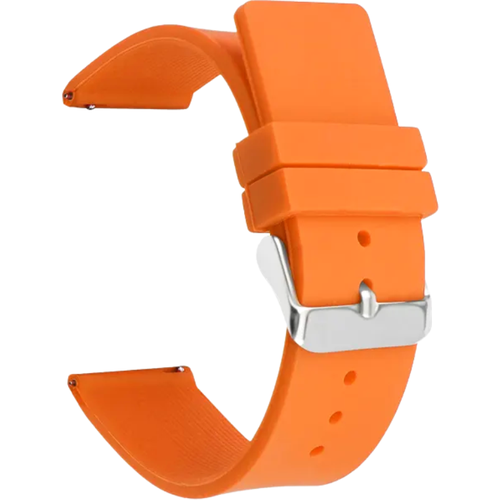 Ремешок для часов 20 мм силиконовый универсальный J.Franco оранжевый