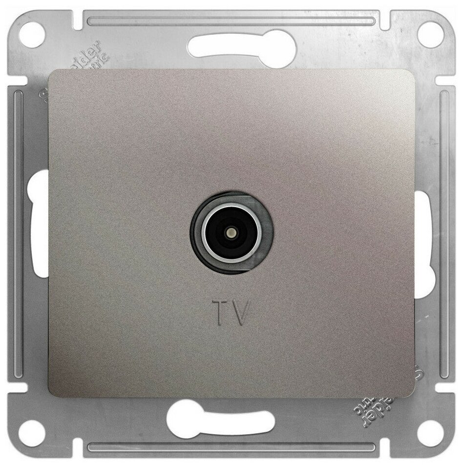 Механизм розетки TV Glossa оконечной 1DB платина SchE GSL001291 ( 1шт. )