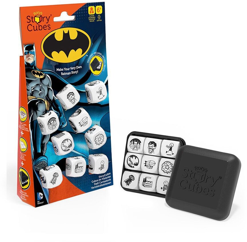 Rory`s Story Cubes. Настольная игра "Кубики Историй Бэтмен" для поклонников Бэтмена и супер-героев, от 6 лет